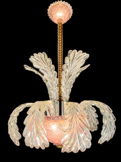 Pink Murano Chandelier, 1950s