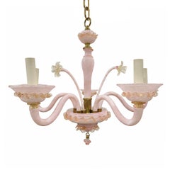 Pink Murano Chandelier