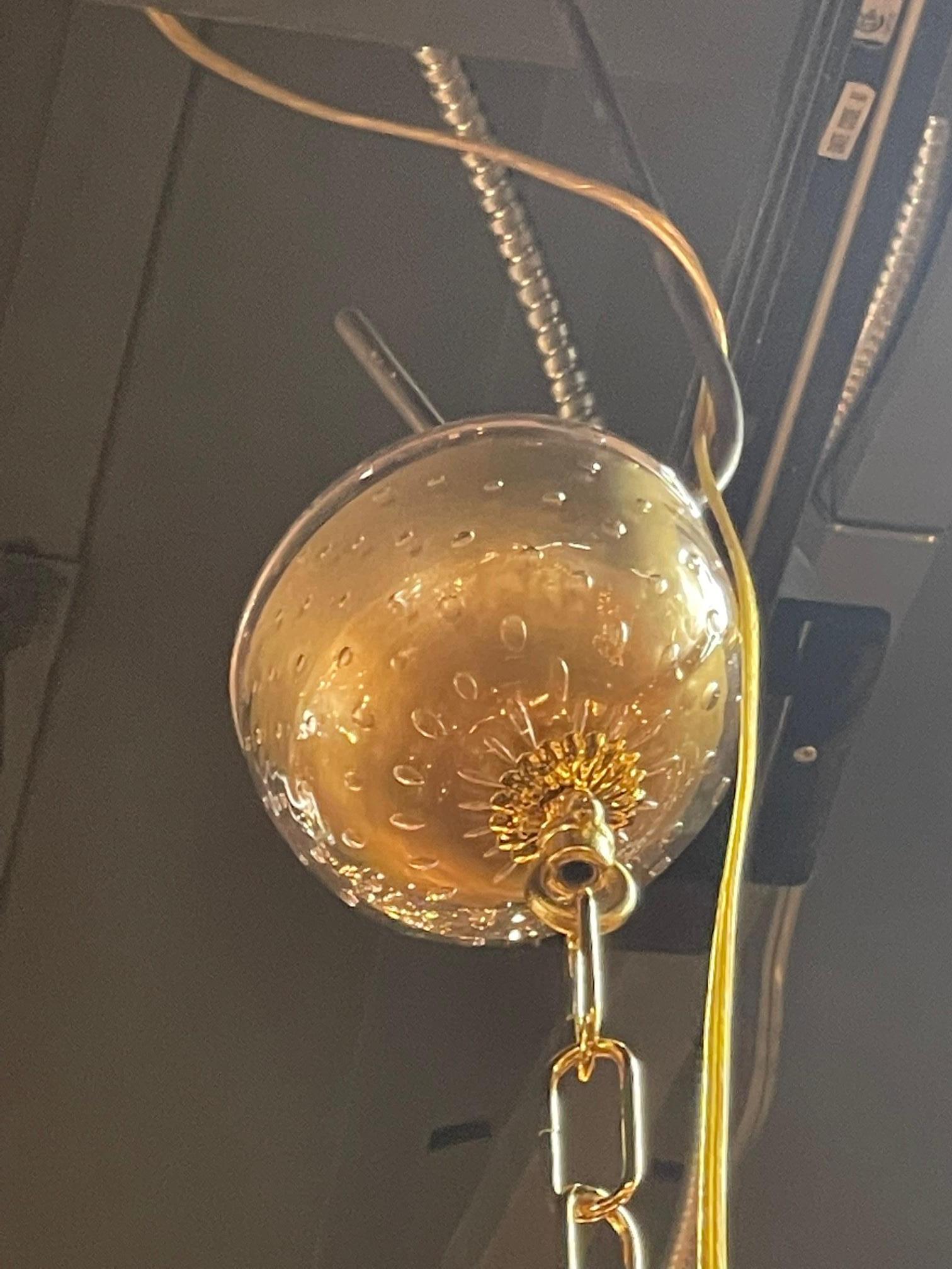 Lampadario di Murano rosa in vendita 3