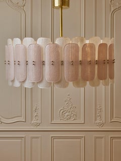 Pink Murano Glass Chandelier by Studio Glustin