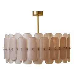 Pink Murano Glass Chandelier by Studio Glustin