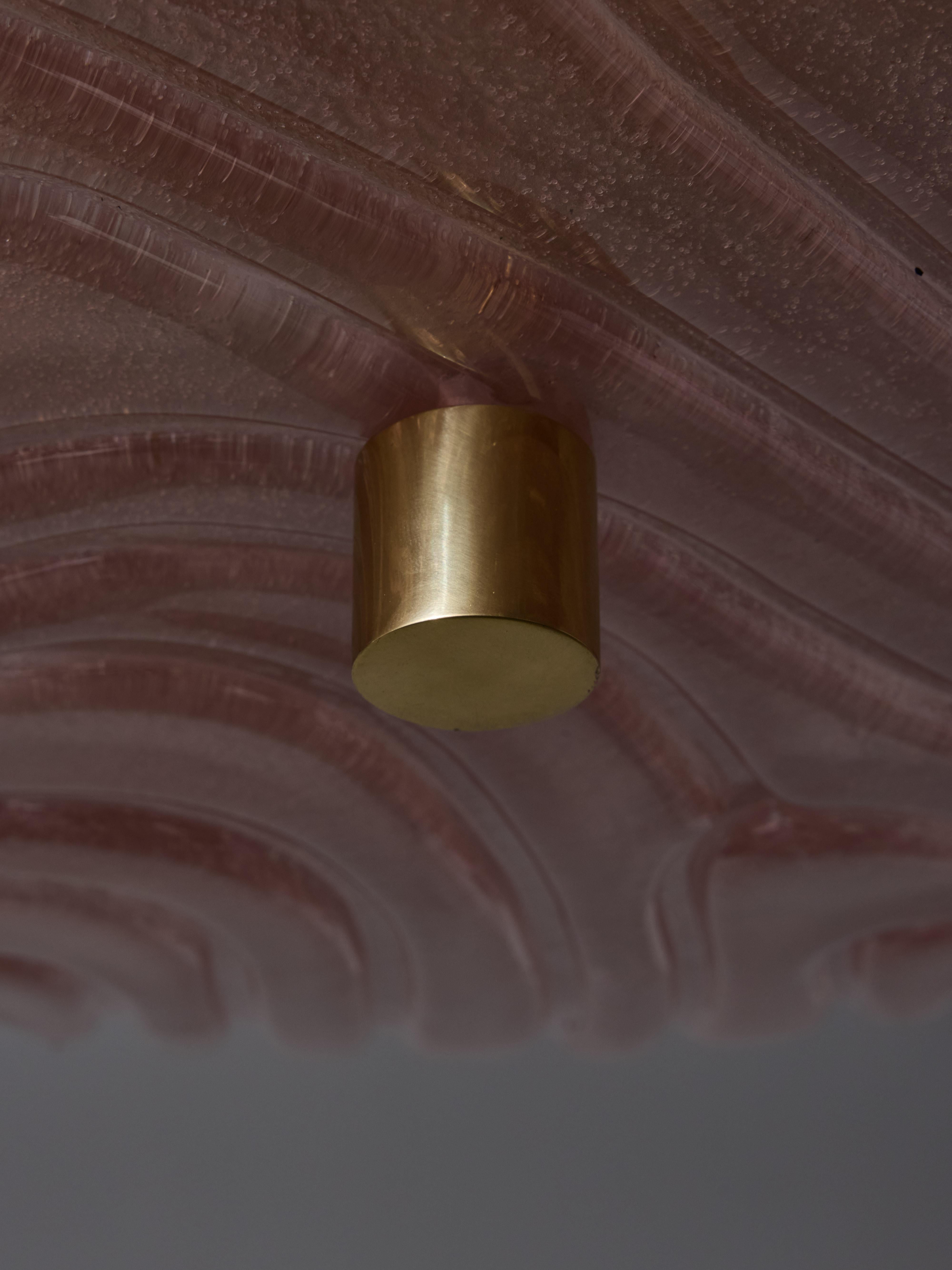 Montatura ad incasso in vetro di Murano rosa In condizioni Nuovo in vendita a Saint-Ouen, IDF