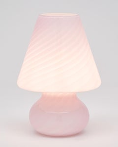 Pink Murano Glass “Fungo” Lamp