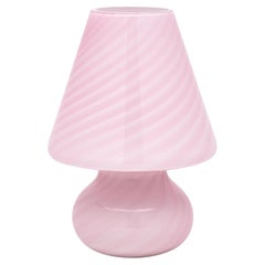 Vintage Pink Murano Glass “Fungo” Lamp