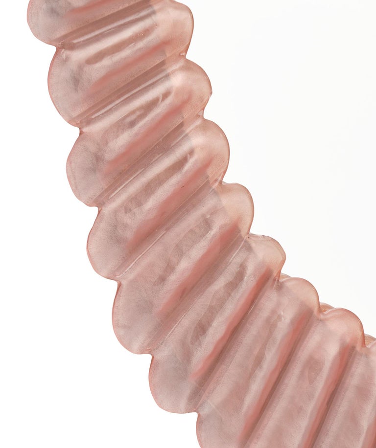 Pink Murano Glass Mirror by Fuga at 1stDibs