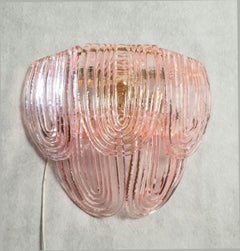Pink Murano glass sconces - a pair