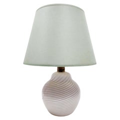 Pink Murano Glass Table Lamp by Lino Tagliapietra Produced by Paf, Italy 1980s