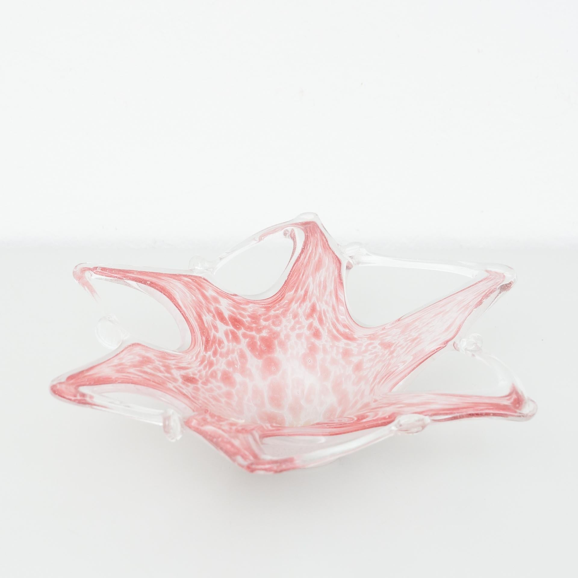 vintage pink murano glass vase