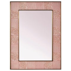 Pink Murano Glass Mirror by Studio Glustin