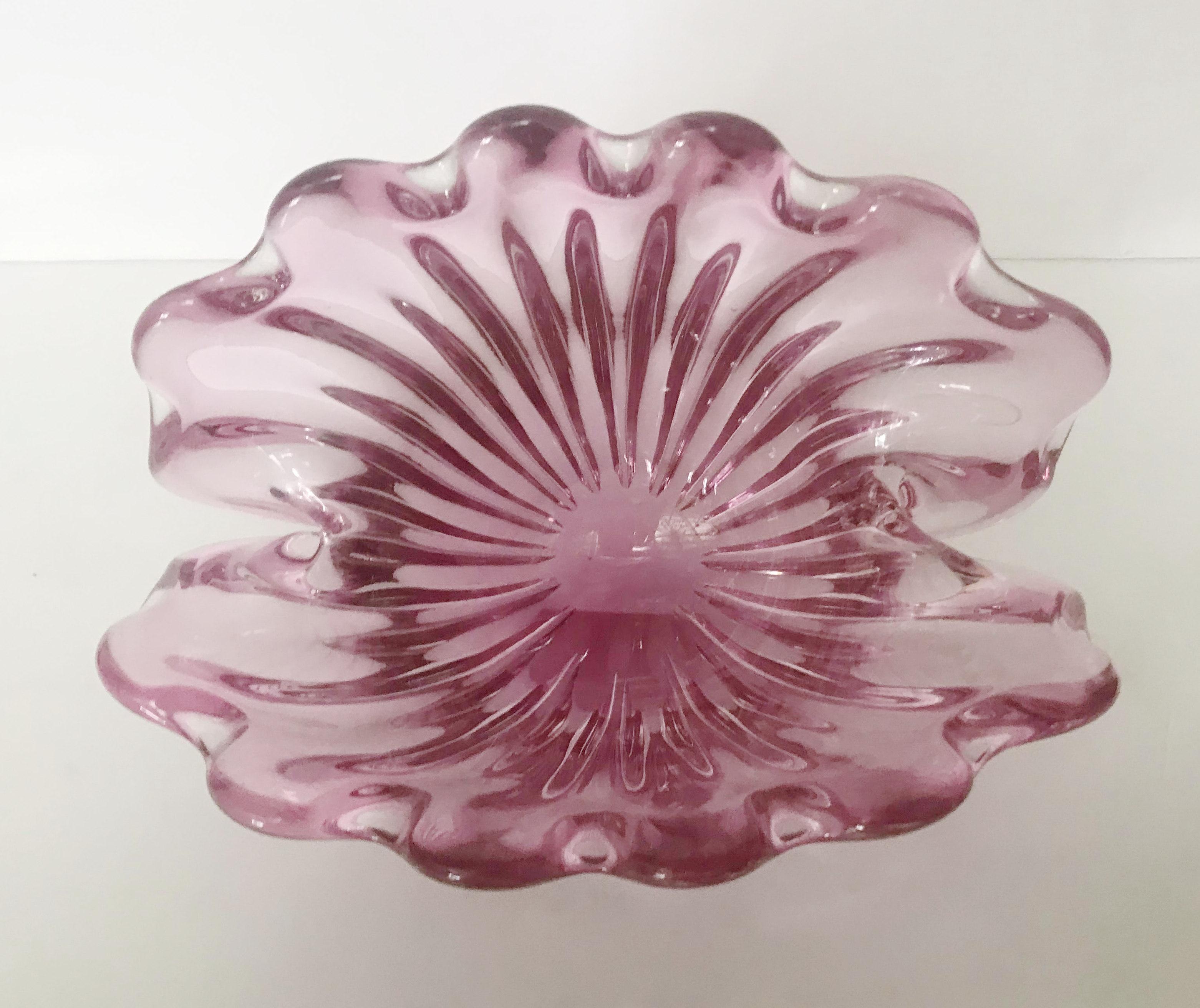 Mid-Century moderno Conchiglia di Murano rosa in saldo finale