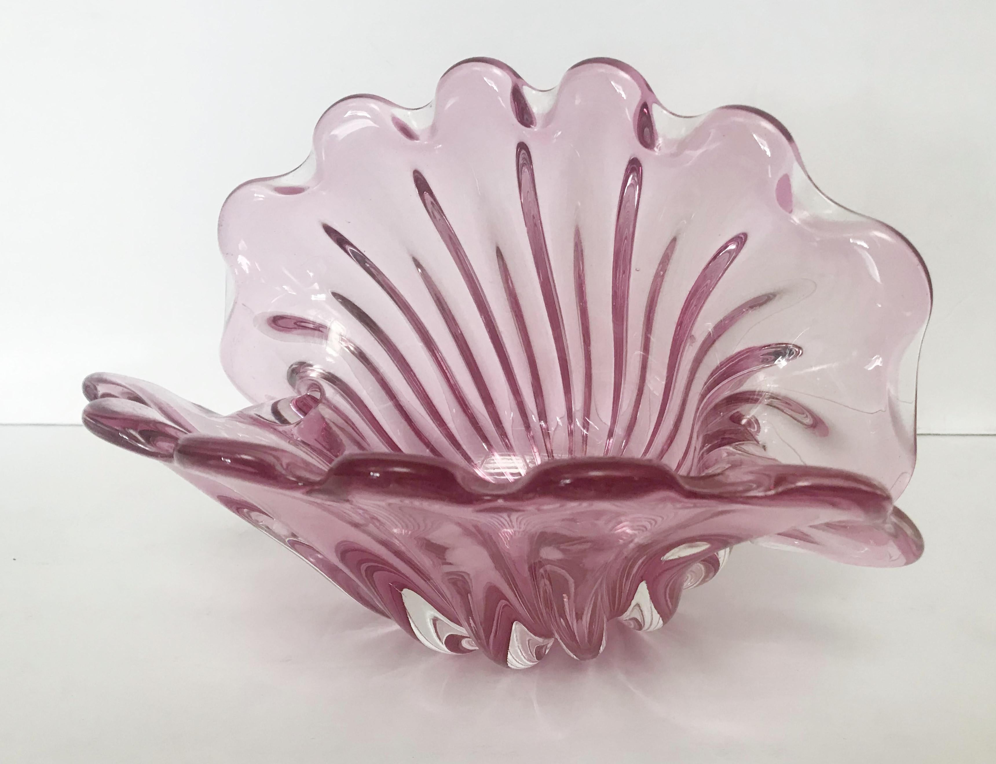 Conchiglia di Murano rosa in saldo finale In condizioni buone a Los Angeles, CA