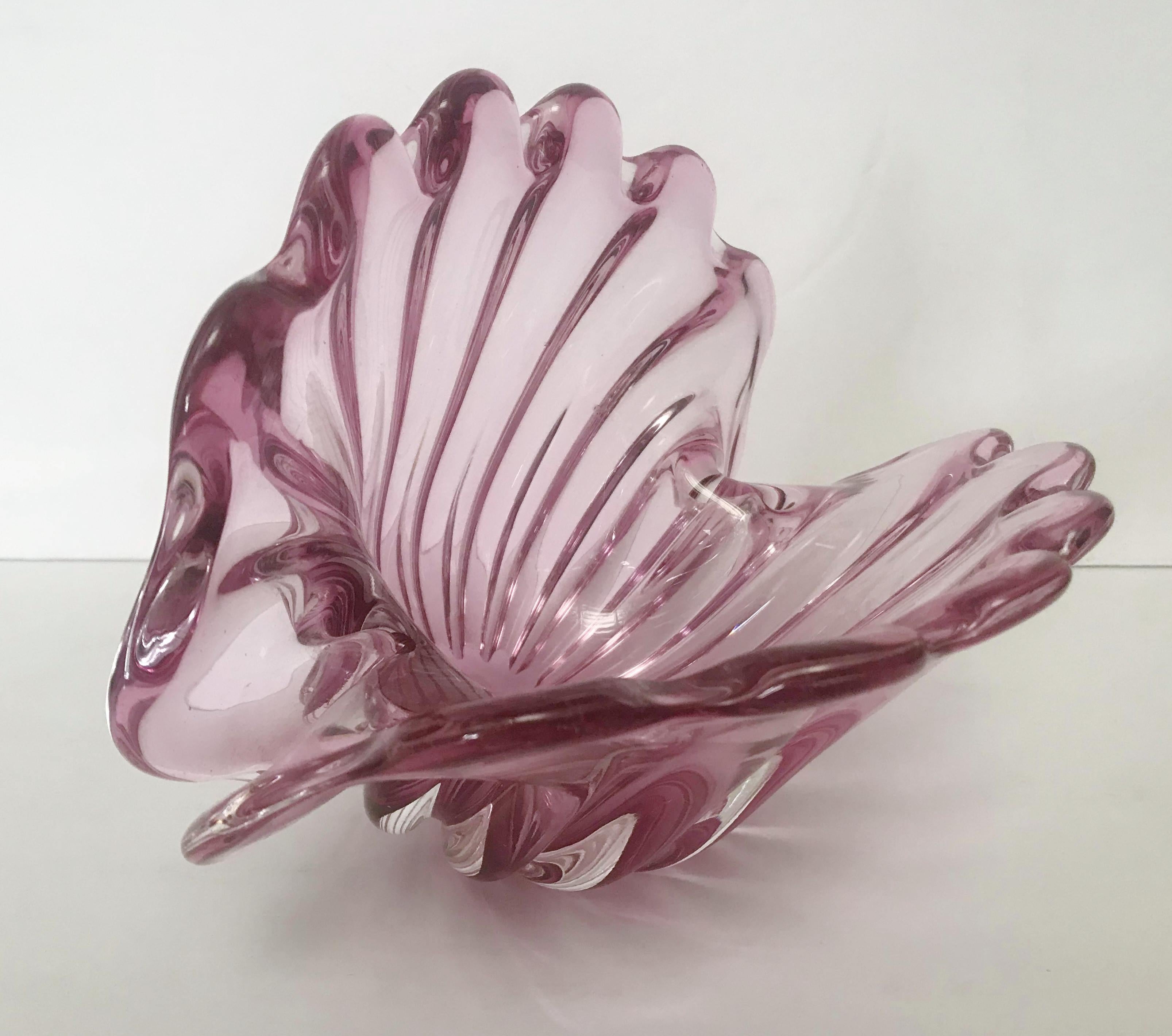 XX secolo Conchiglia di Murano rosa in saldo finale