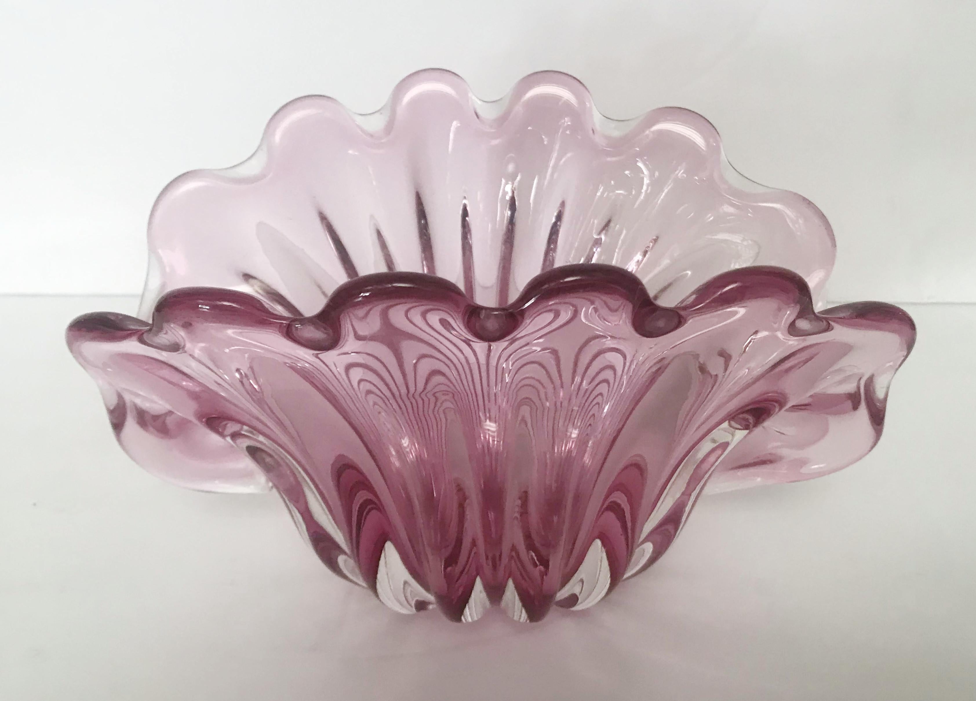 Conchiglia di Murano rosa in saldo finale 1