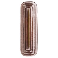 Pink Murano with Brass Accents Wall Sconces