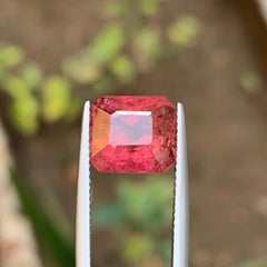 Pink Natural Rubellite Tourmaline Ring Loose Gemstone 5.85 Ct Octagon Cut-Jewel
