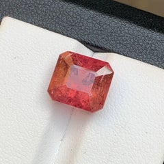 Pink Natural Rubellite Tourmaline Ring Loose Gemstone 5.85 Ct Octagon Cut-Jewel