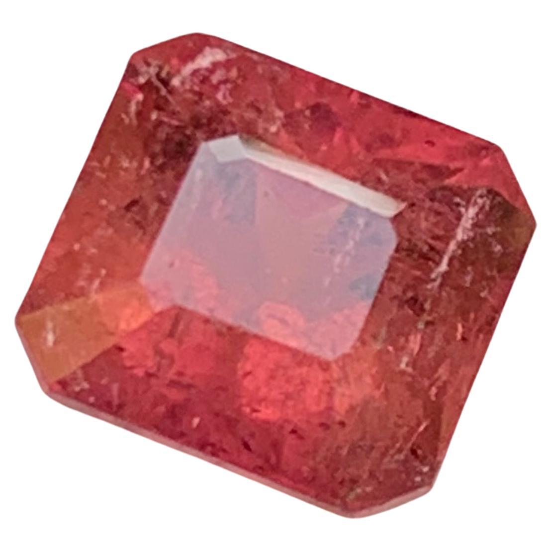 Pink Natural Rubellite Tourmaline Ring Loose Gemstone 5.85 Ct Octagon Cut-Jewel