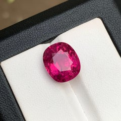 Rosa Natürlicher Rubellit Turmalin Ring, Anhänger Lose Edelstein 7,50 Ct Cushion