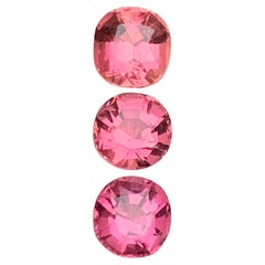 Gemme sciolte di tormalina naturale rosa lotto 2,70 carati, taglio rotondo-gioielli