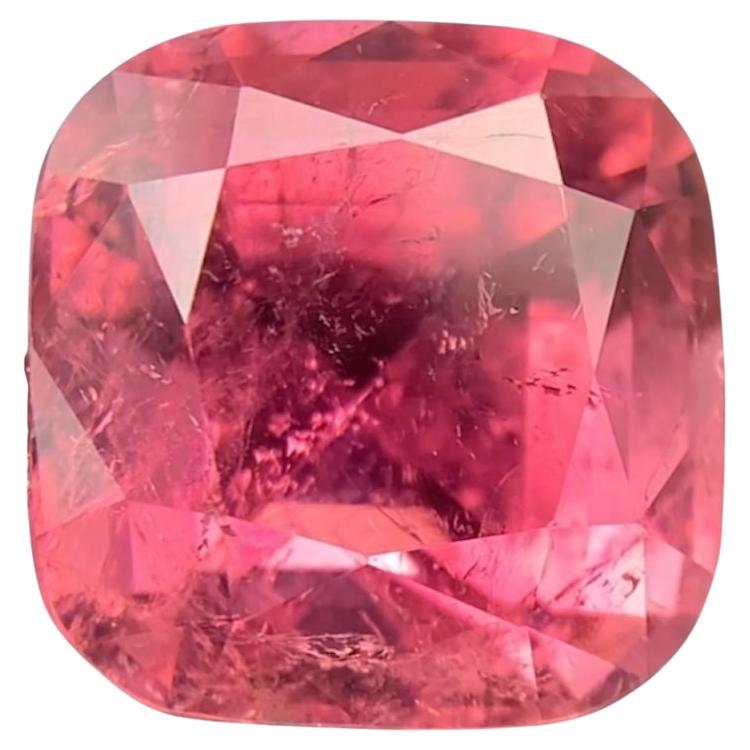 Pink Natural Tourmaline Ring, Necklace Pendant Loose Gemstone 10 Ct Cushion Cut
