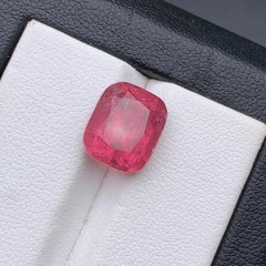 Rosa natürlichen Turmalin Ring, Halskette Anhänger lose Edelstein 6.30Ct Cushion Cut