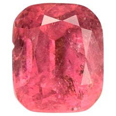 Pink Natural Tourmaline Ring, Necklace Pendant Loose Gemstone 6.30Ct Cushion Cut