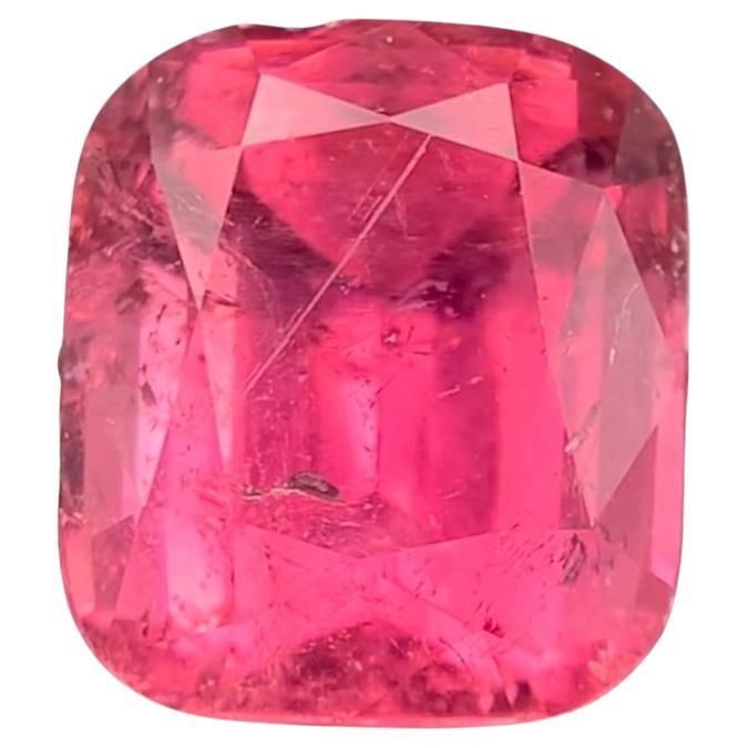 Anillo de Turmalina Natural Rosa, Collar Colgante Gema Suelta 7.35Ct Corte Cojín