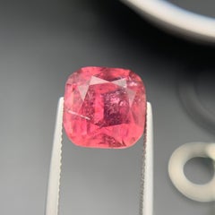 Pink Natural Tourmaline Ring, Necklace Pendant Loose Gemstone 8.20Ct Cushion Cut