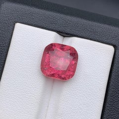 Rosa natürlichen Turmalin Ring, Halskette Anhänger lose Edelstein 8.20Ct Cushion Cut