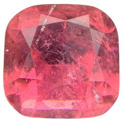 Pink Natural Tourmaline Ring, Necklace Pendant Loose Gemstone 8.20Ct Cushion Cut