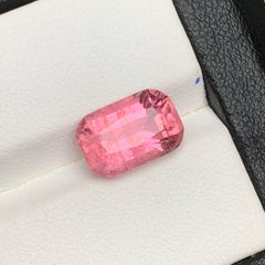 Pink Natural Tourmaline Ring, Pendant Loose Gemstone 4.20 Ct Cushion Cut-Jewelry