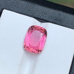 Pink Natural Tourmaline Ring, Pendant Loose Gemstone 4.50 Ct Cushion Cut-Jewelry
