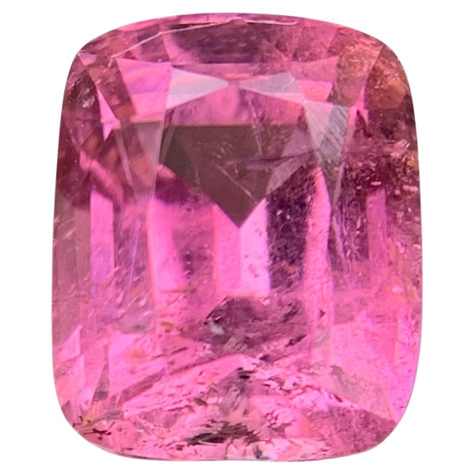 Pink Natural Tourmaline Ring, Pendant Loose Gemstone 4.65 Ct Cushion Cut-Jewelry