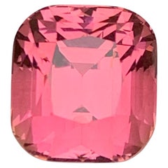 Pink Natural Tourmaline Ring, Pendant Loose Gemstone 5.45 Ct Cushion Cut-Jewelry