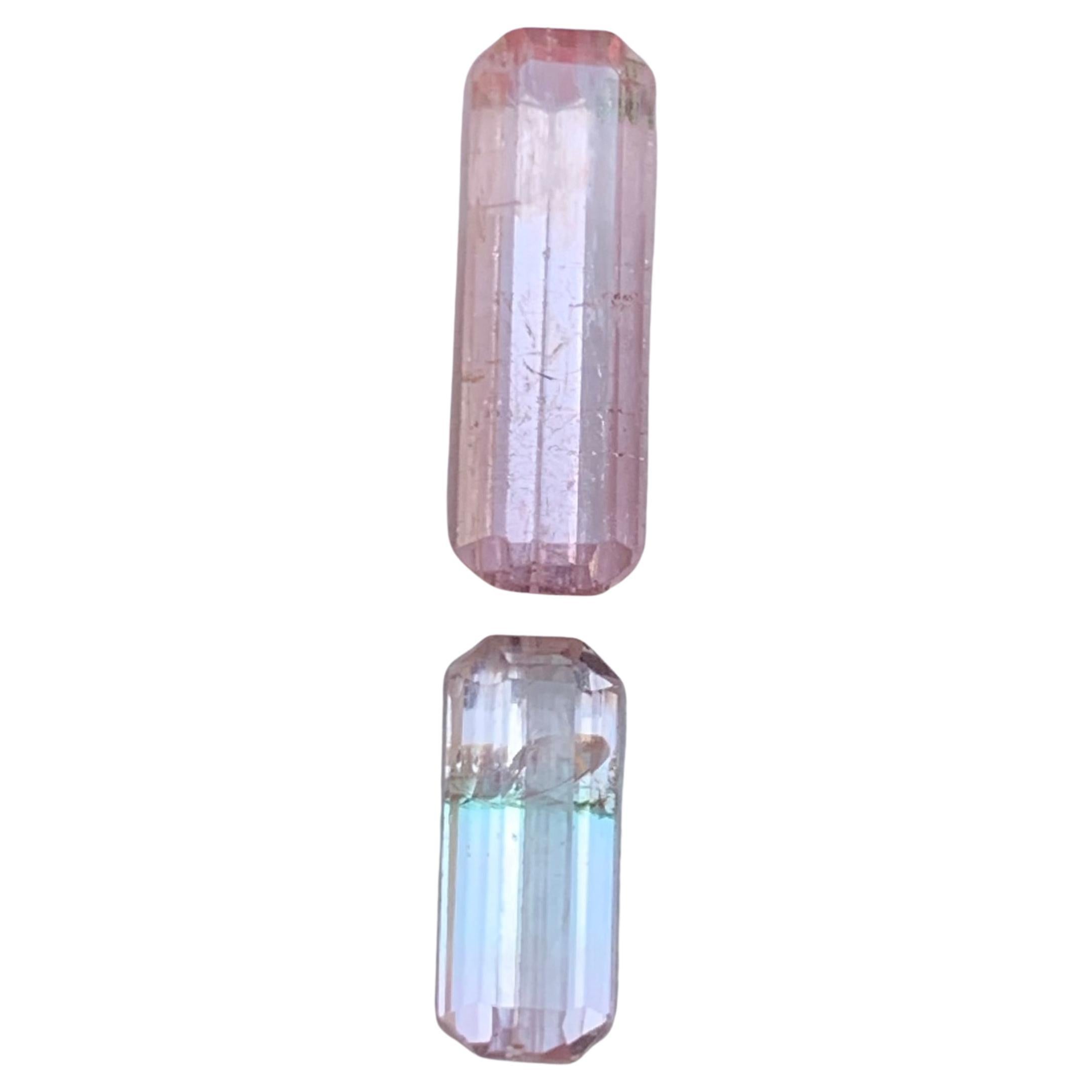 Anillo Turmalina Natural Rosa, Colgante Piedras Sueltas 5.15Ct Corte Esmeralda-Joyería