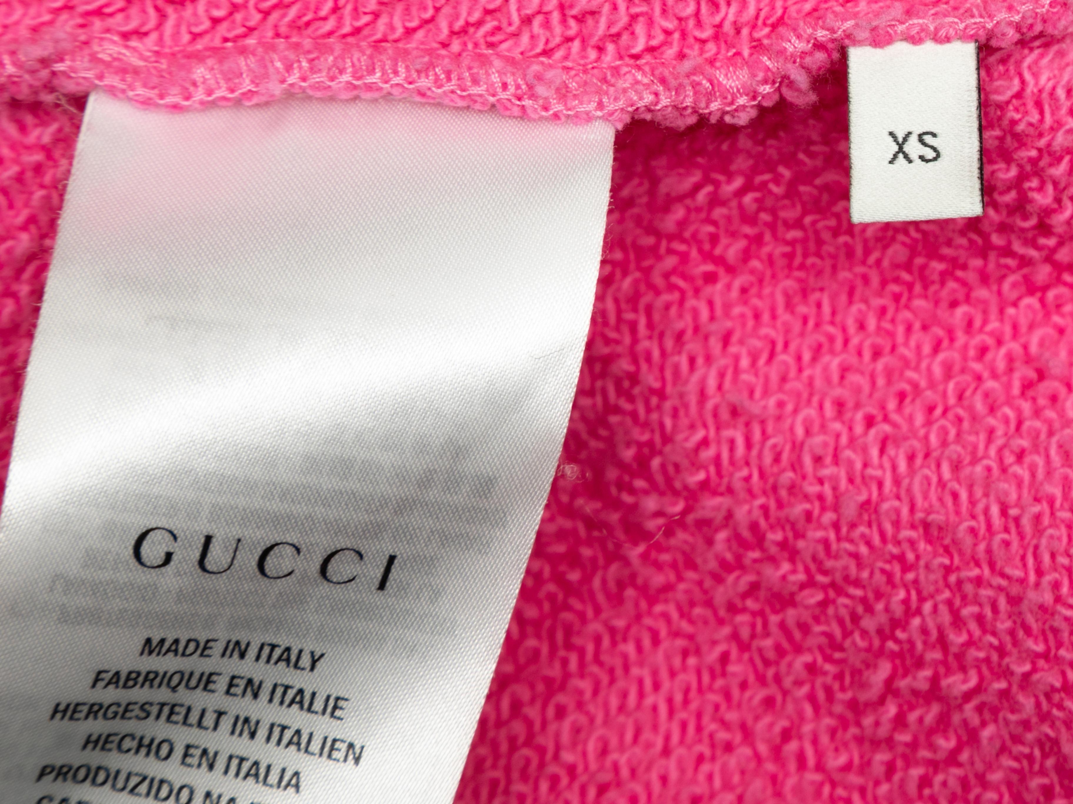 Gucci Maison De L'Amour Sweatshirt in Rosa & Marineblau Größe US XS Damen im Angebot