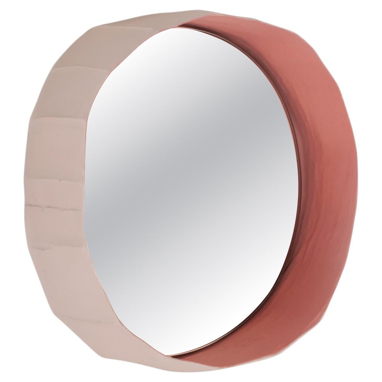 Pink Ninfea Mirror 40 by Giovanni Botticelli & Paola Paronetto