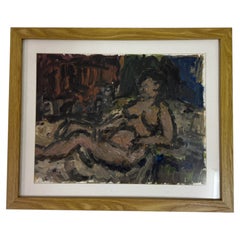 'Pink Nude', Oil Painting By Barry De More (Yorkshire 1948 2023):