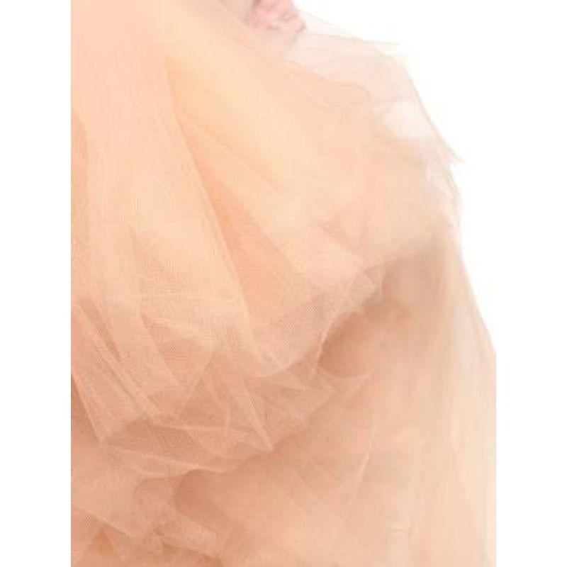 Pink & Nude Tulle Bustier Dress In Good Condition In London, GB