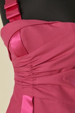 Pink one strap cocktail dress VERSACE New