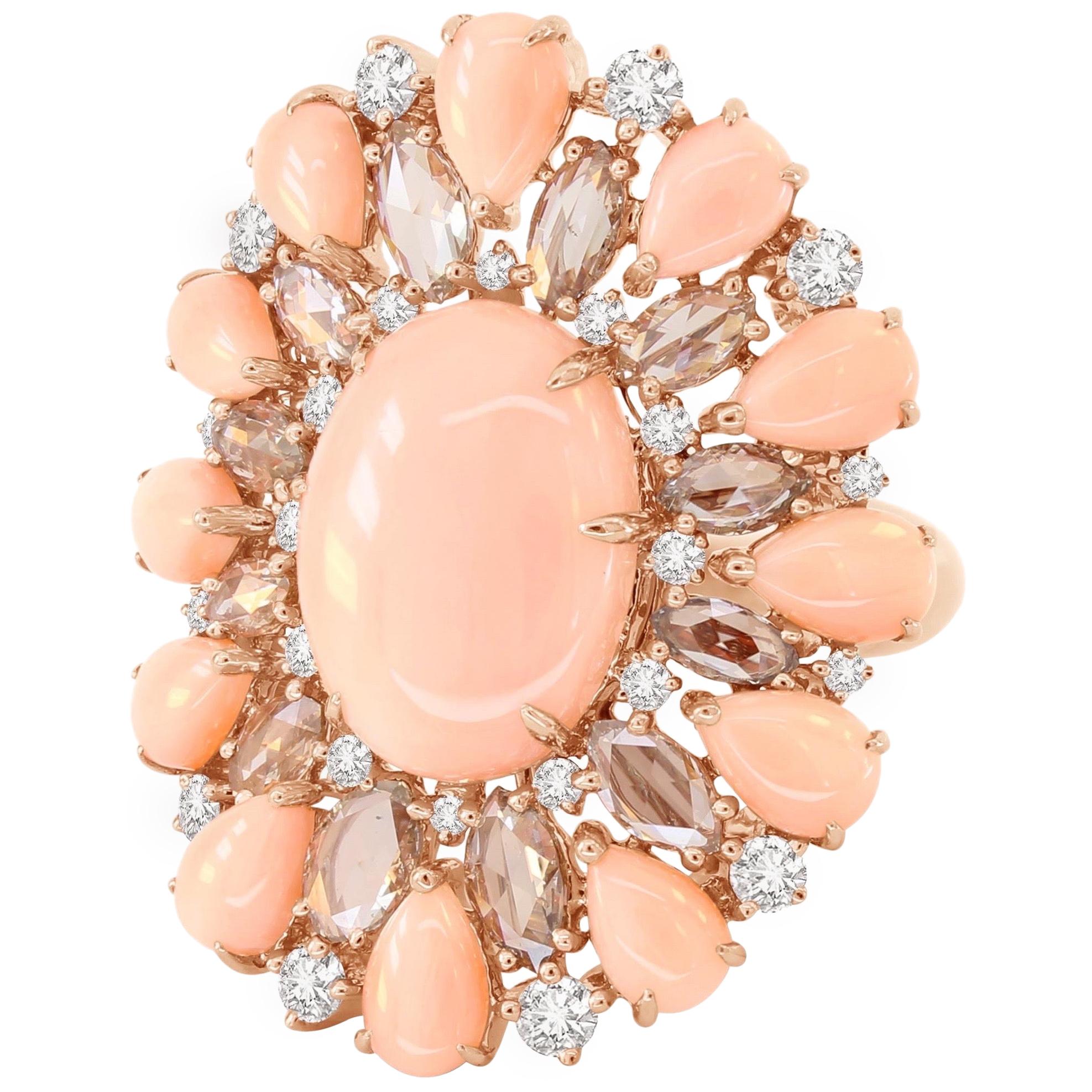 Pink Opal Queens Ring at 1stDibs the opal queens