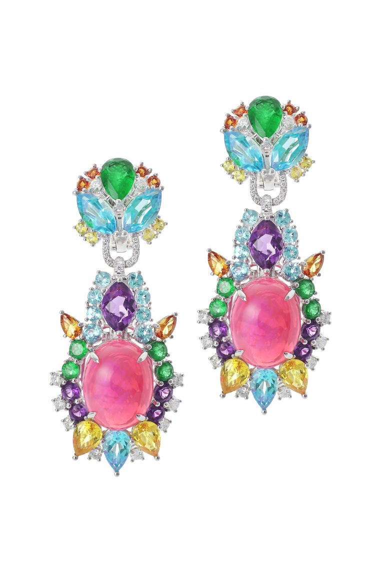 Pink Starburst Earrings main image 0