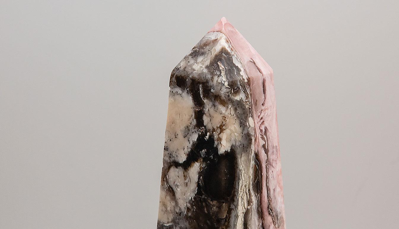 Pink Opal Obelisk For Sale 1