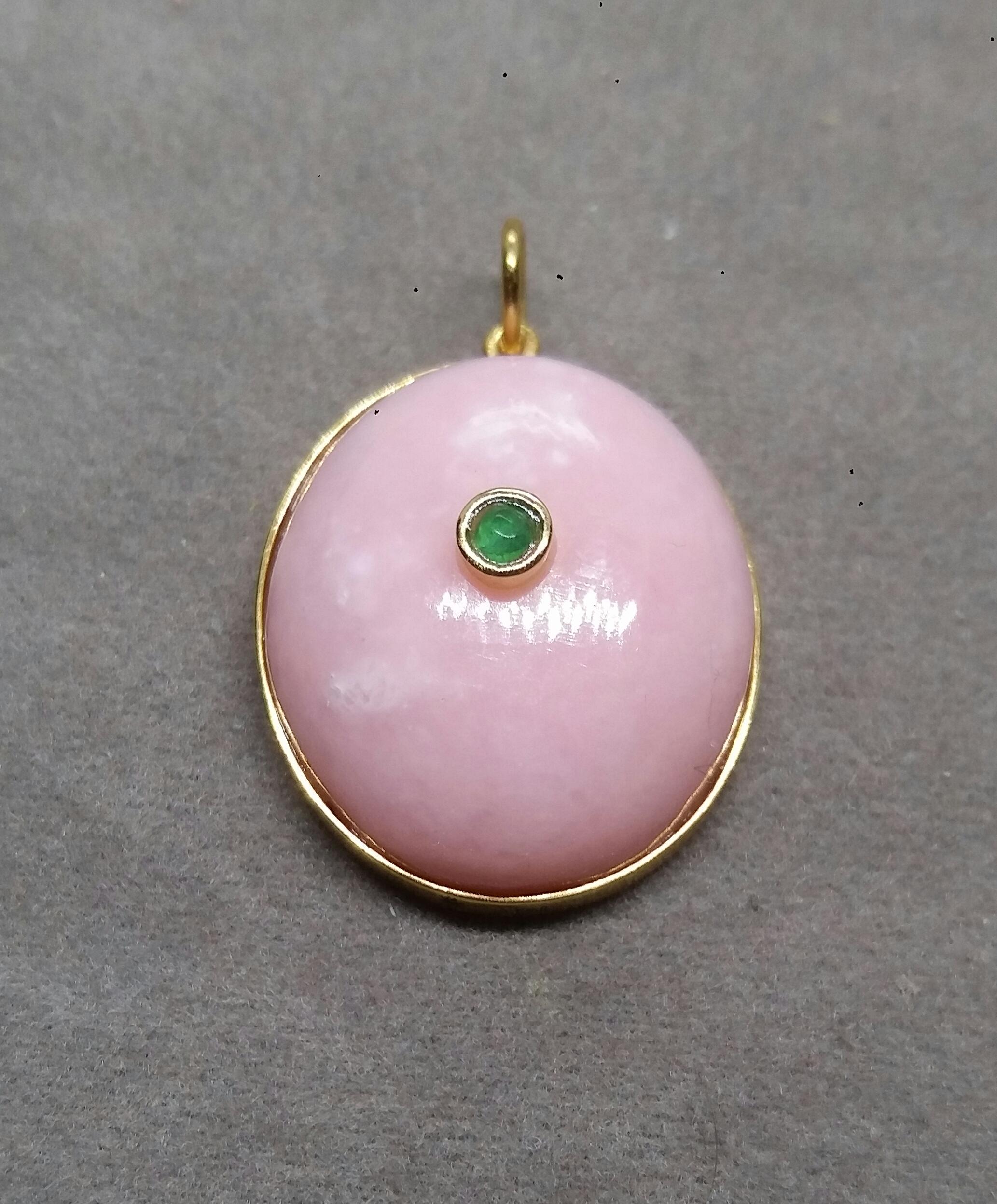pink opal pendant