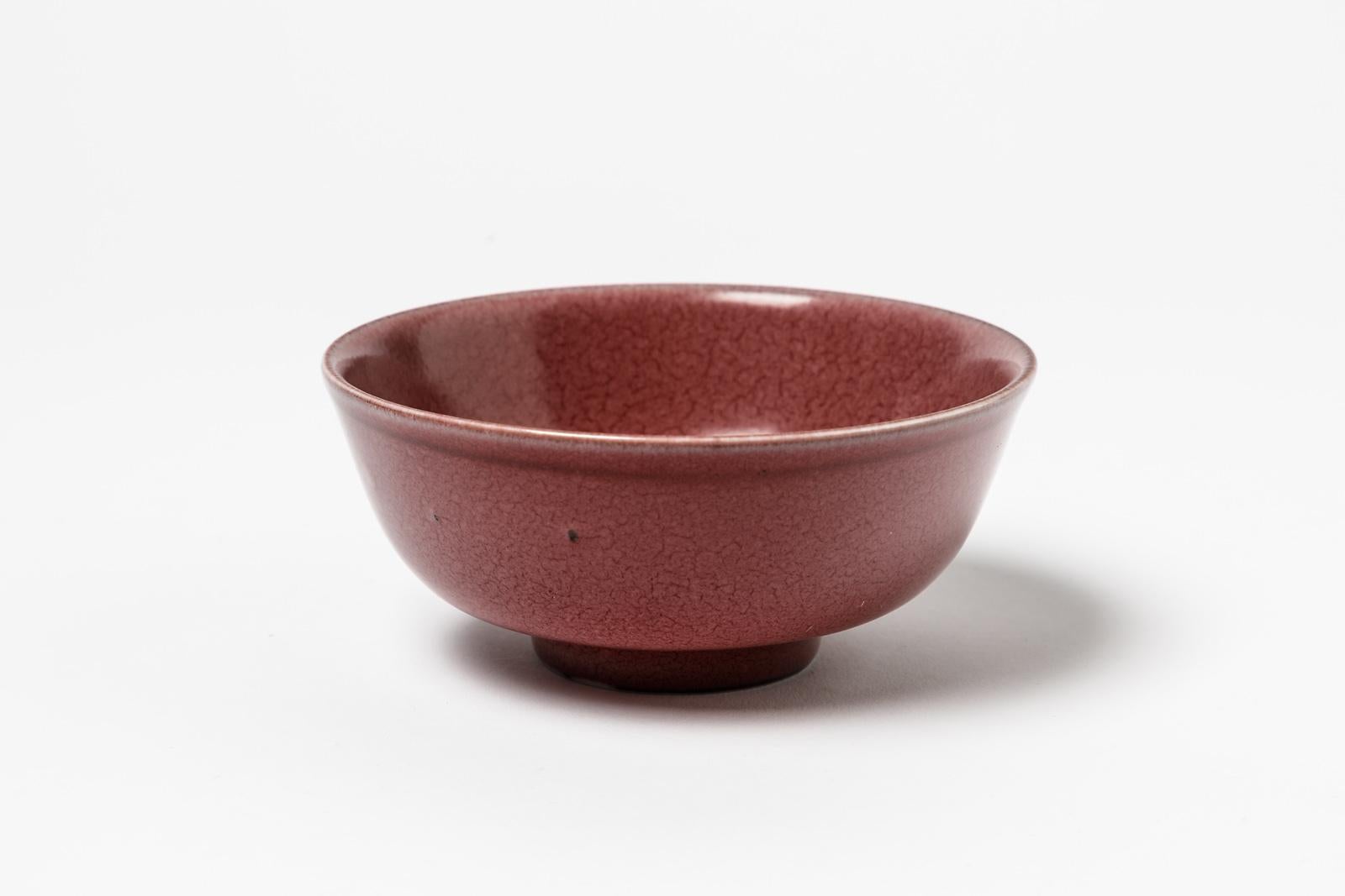 Marc Uzan

Elegant porcelain bowl with pink or light red ceramic glaze color

Elegant porcelain form realized circa 2010

Signed under the base

Original perfect conditions

Measures: Height 5.5cm, large 12cm.