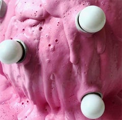 Pink Orb Expandable Foam Tischlampe