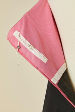 Bustier-Abendkleid aus rosa Organdy und schwarzem Crêpe GUY LAROCHE CIRCA 1980er Jahre