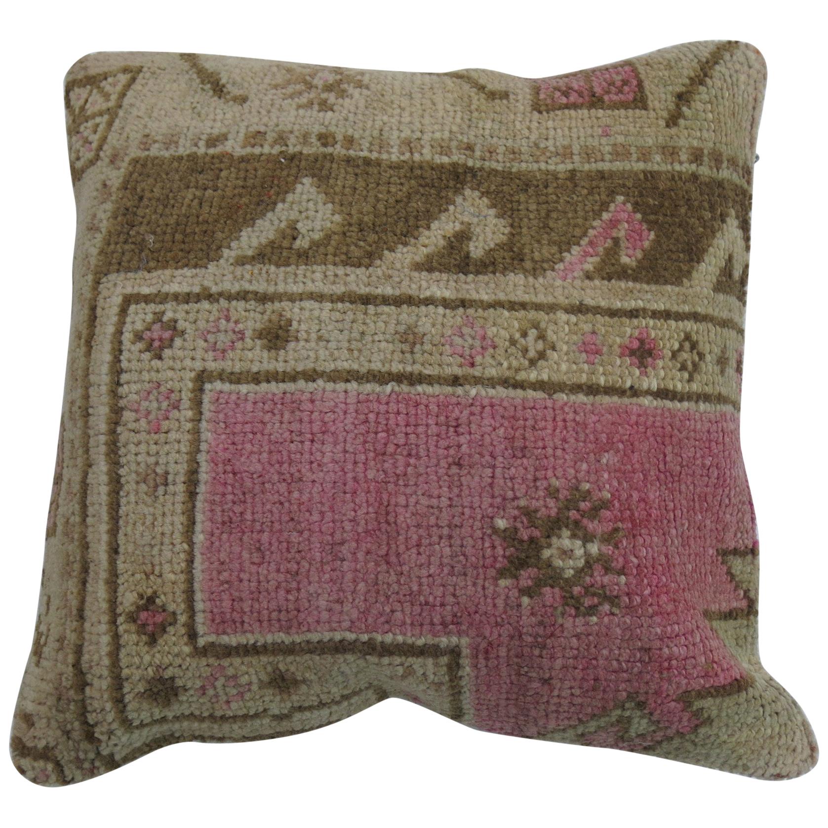 Pink Oushak Pillow For Sale