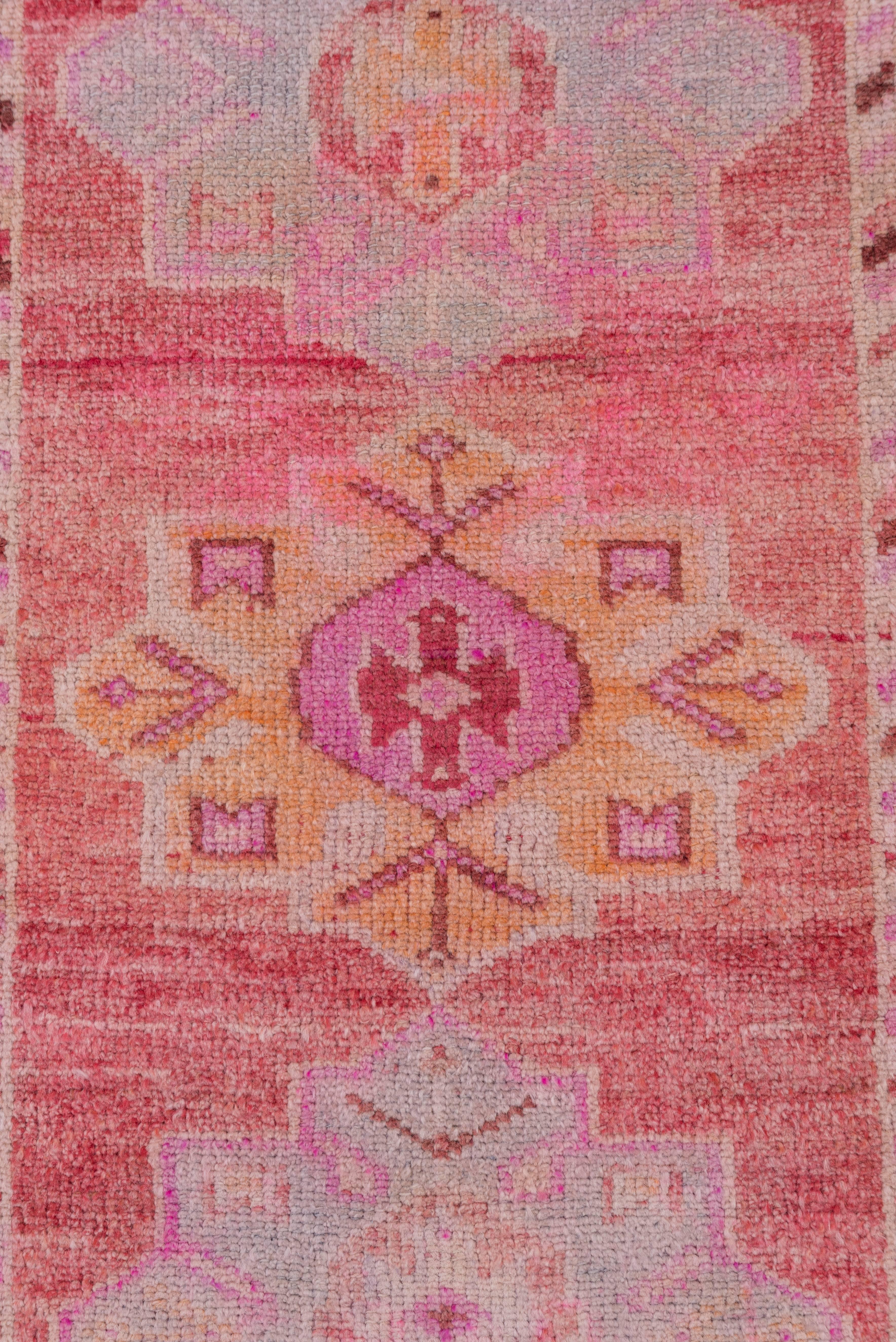 Pink Oushak Runner, circa 1940s In Excellent Condition In New York, NY