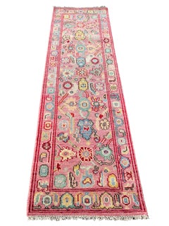 Pink Oushak Runner